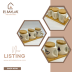 طقم برطمان شاى وسكر و قهوه