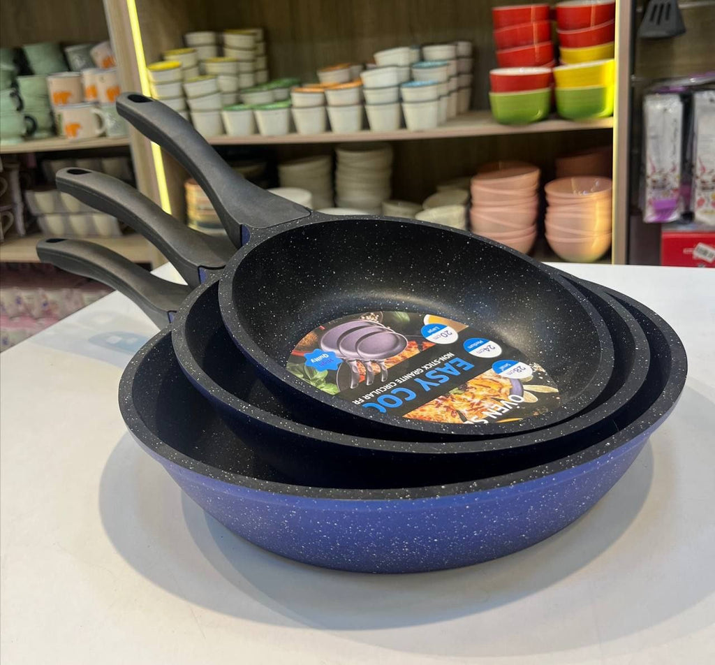 طقم مقلاية  جيرانيت 3 قطعة