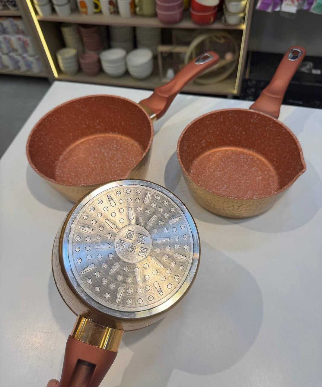 طقم كسرولة جيرانيت 3 قطعة 