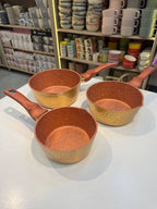 طقم كسرولة جيرانيت 3 قطعة 