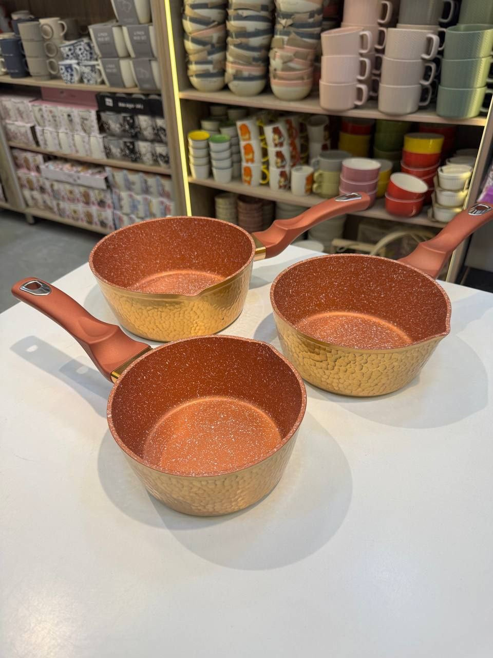 طقم كسرولة جيرانيت 3 قطعة 