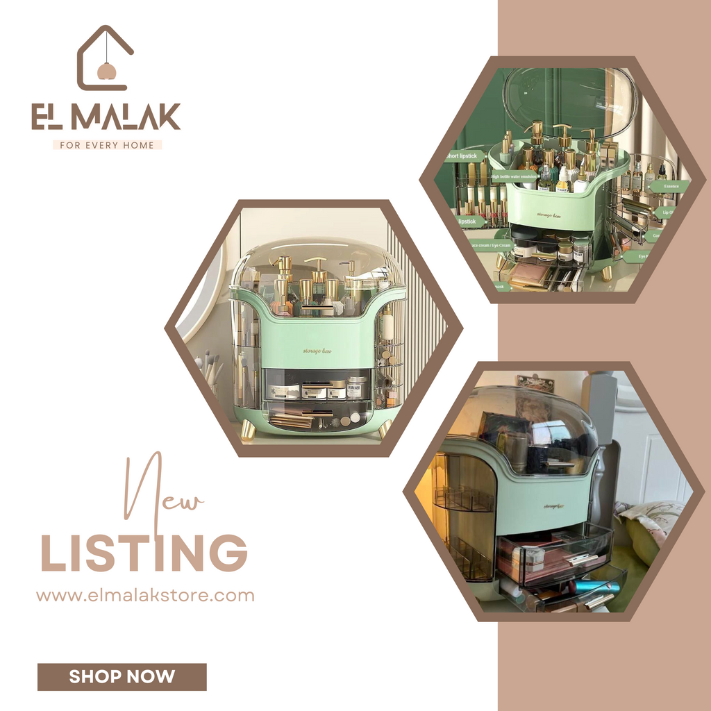 بوكس منظم مكياچ ضد الكسر