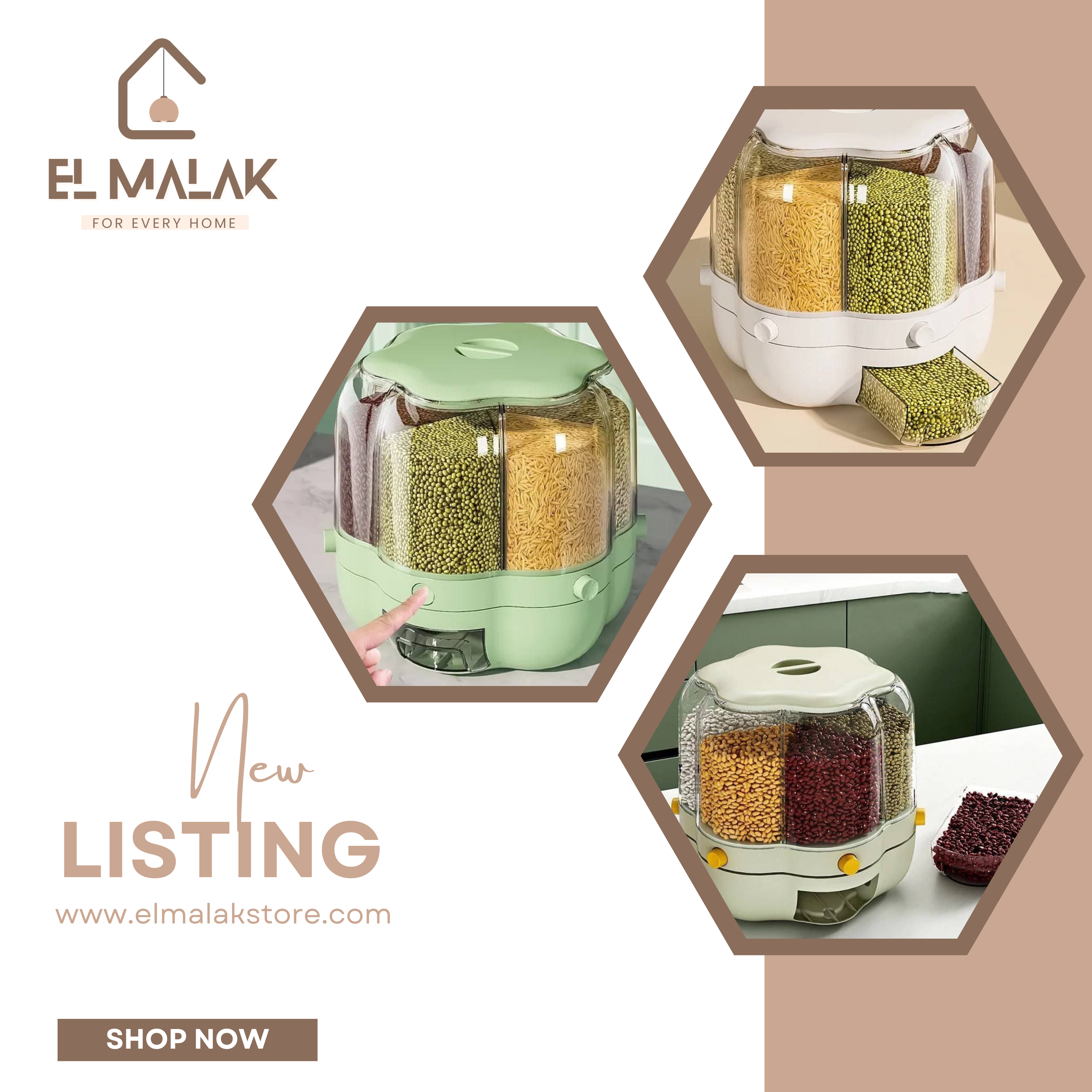 ديسبنسر بقوليات كريستال 360