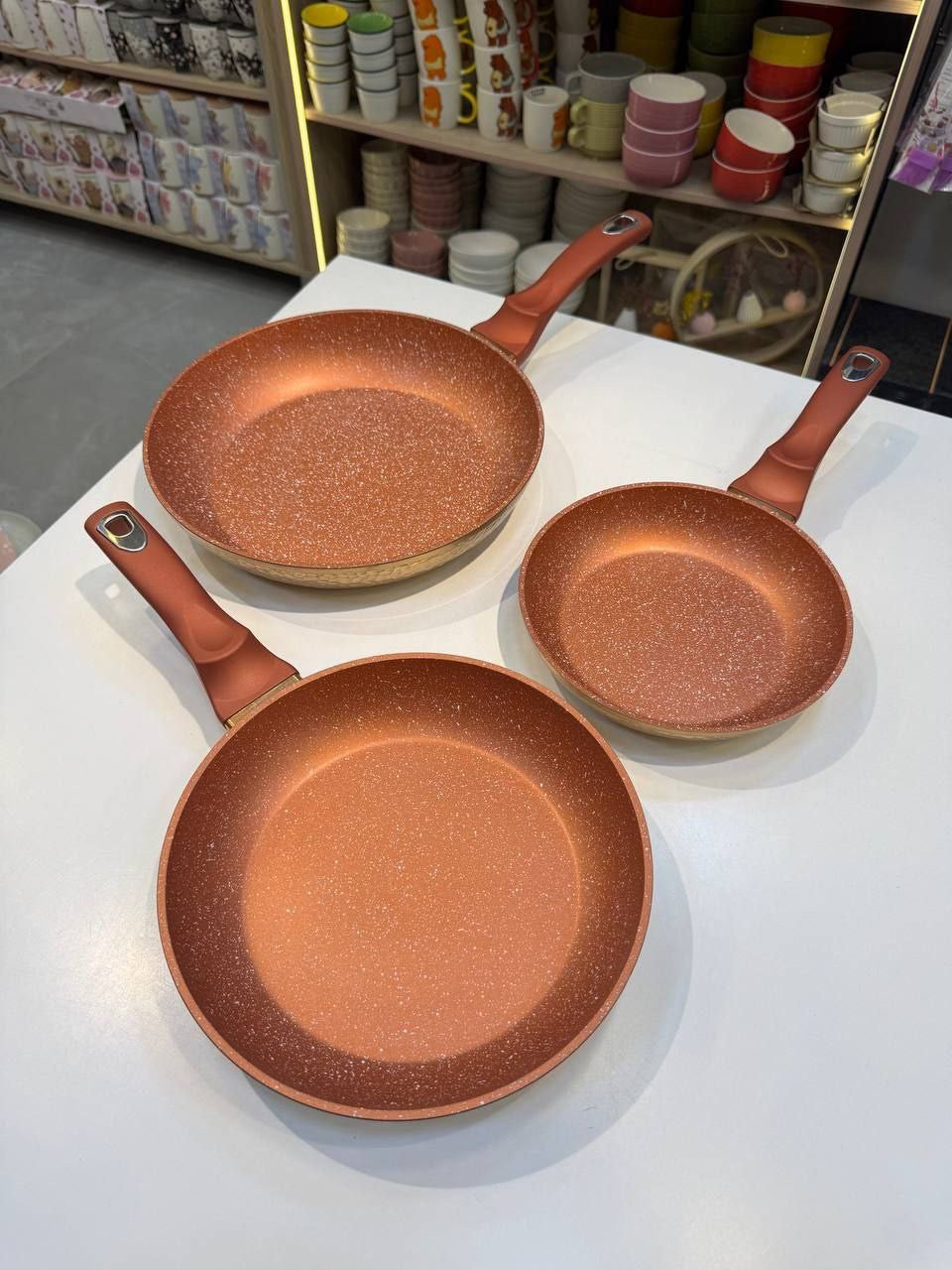 طقم مقلاية جيرانيت