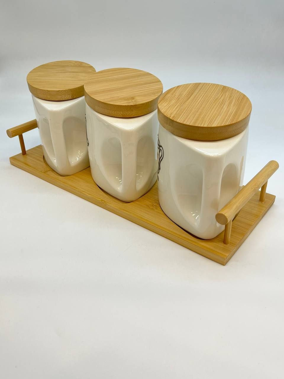 طقم برطمان شاى وسكر و قهوه