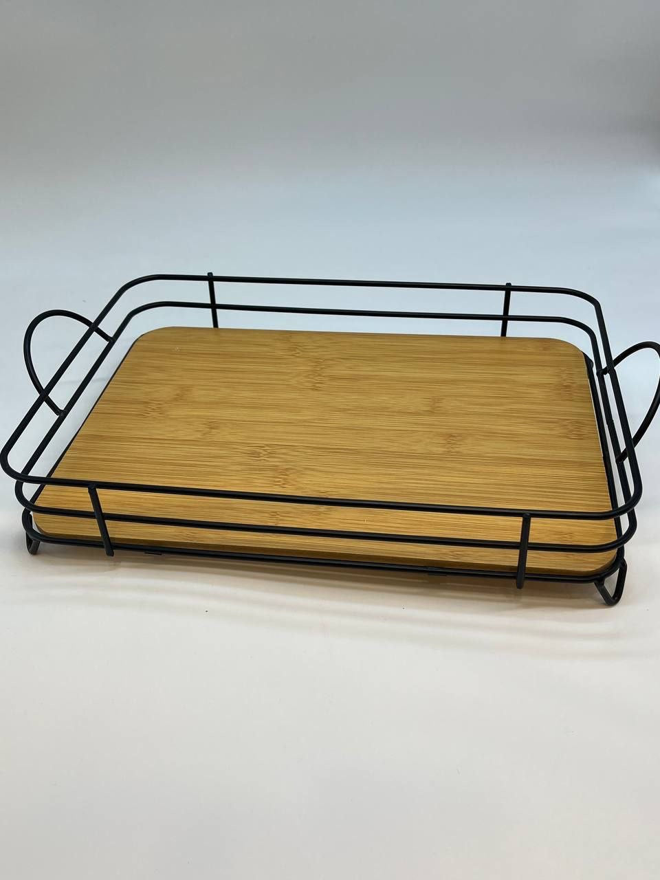 طقم صواني خشب ف معدن 