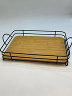 طقم صواني خشب ف معدن 