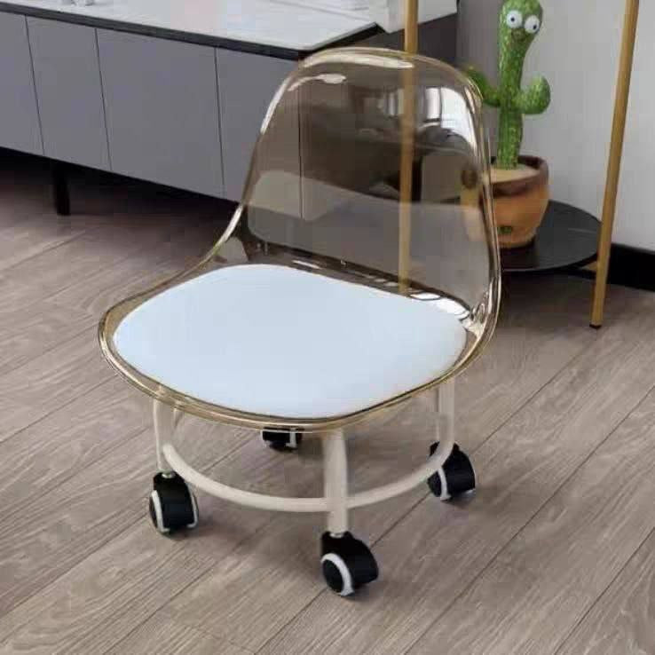 🛒كرسي اكريليك دوار بعجل