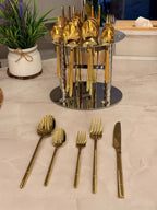 طقم معالق تقديم و ضيافة علي استاند