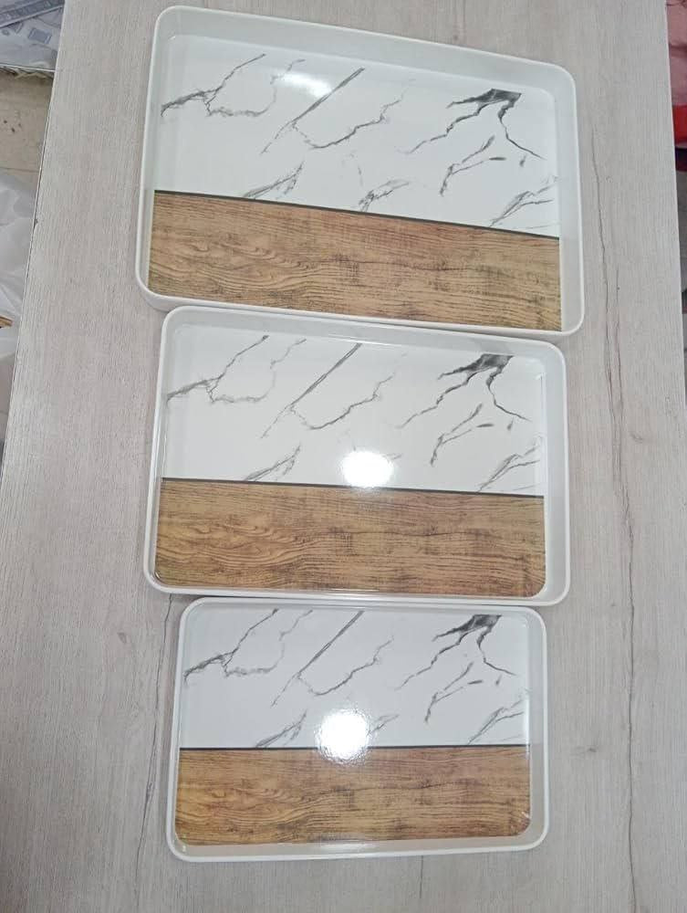 طقم صواني تقديم ميلامين