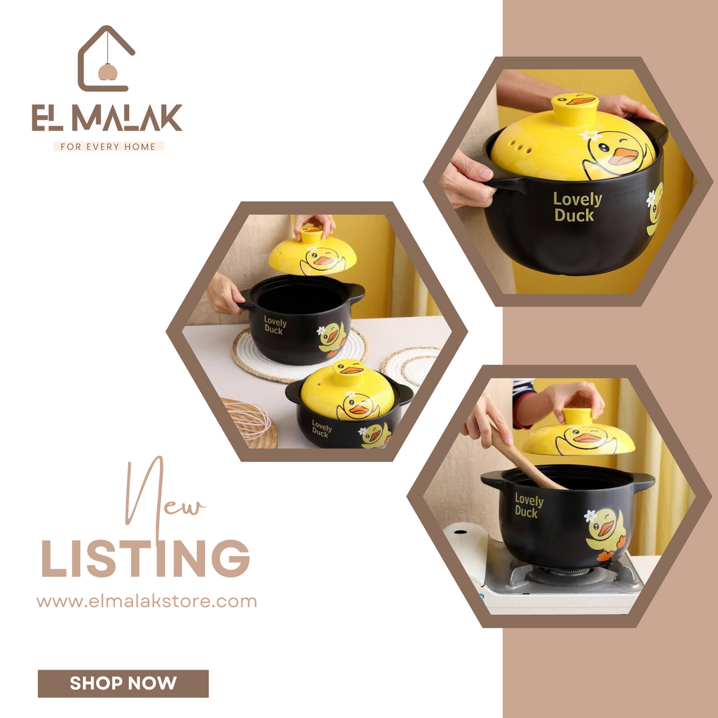 حلة خزف Lovely Duck بغطاء ! 🐥