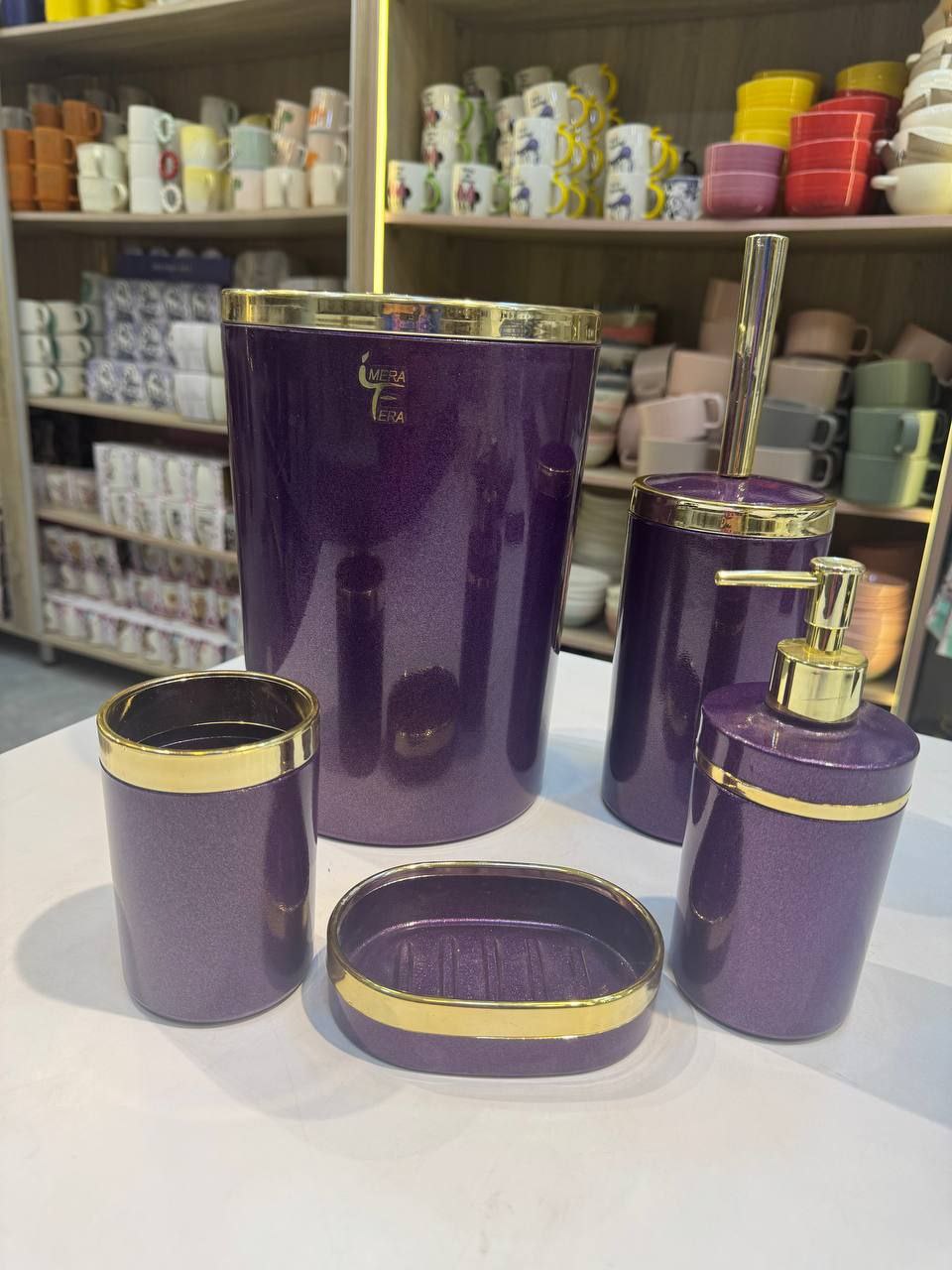 طقم حمام اكريليك معالج ضد الكسر