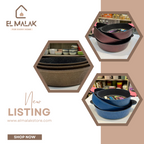 طقم صواني جيرانيت 3 قطعة