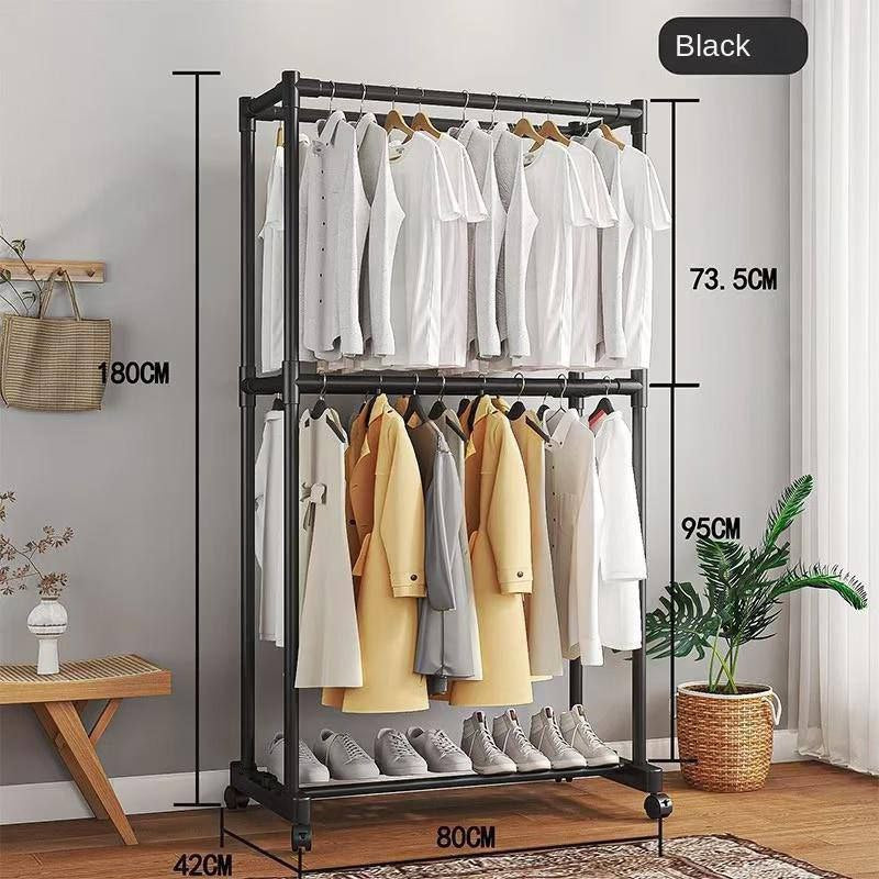 ستاند ملابس 2 دور معدن