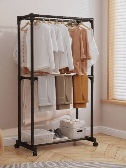 ستاند ملابس 2 دور معدن