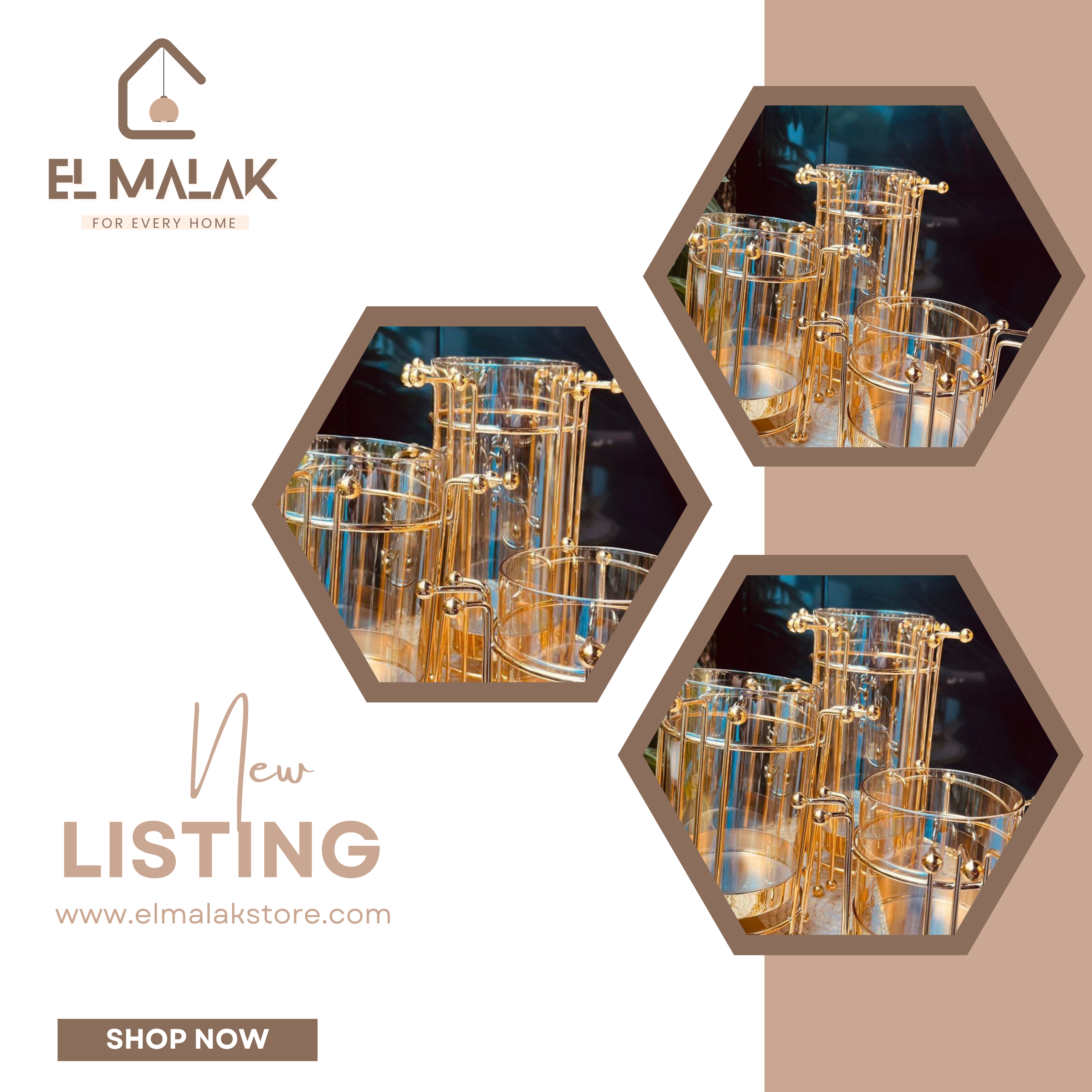 طقم شمعدان 3 قطع