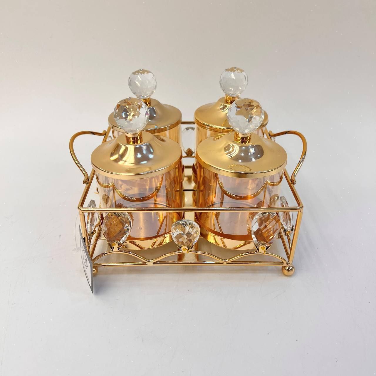 طقم كاندي كريستال قاعده معدن كريستال