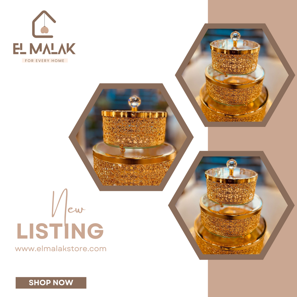 طقم بنبونيره زجاج مدور