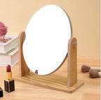 مرايا خشب بيضاوي