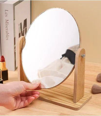 مرايا خشب بيضاوي