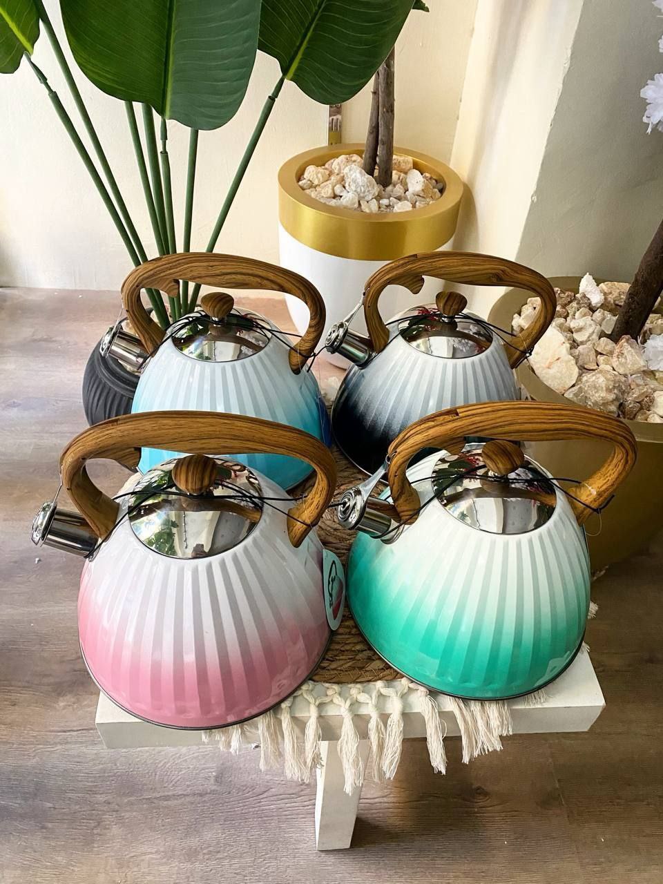 براد استانلس ستيل بيد خشب