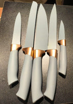 طقم توزيع سيليكون يد خشب +رشاقه سكاكين