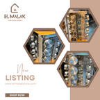 طقم توابل وبهارات دوار مربع