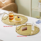 طقم صوانى تقديم مرايا مدور